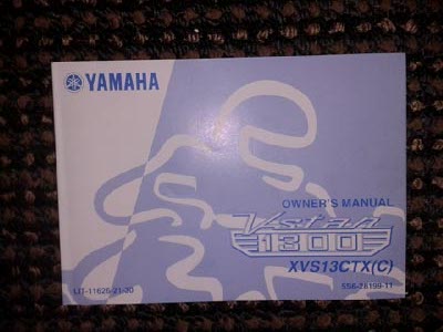 Yamaha V-Star 1300 Owners Manual Front Cover