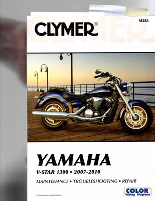 Clymer V-Star 1300 Manual Front Cover