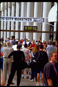 Atlantic City Marathon Finish - my first marathon